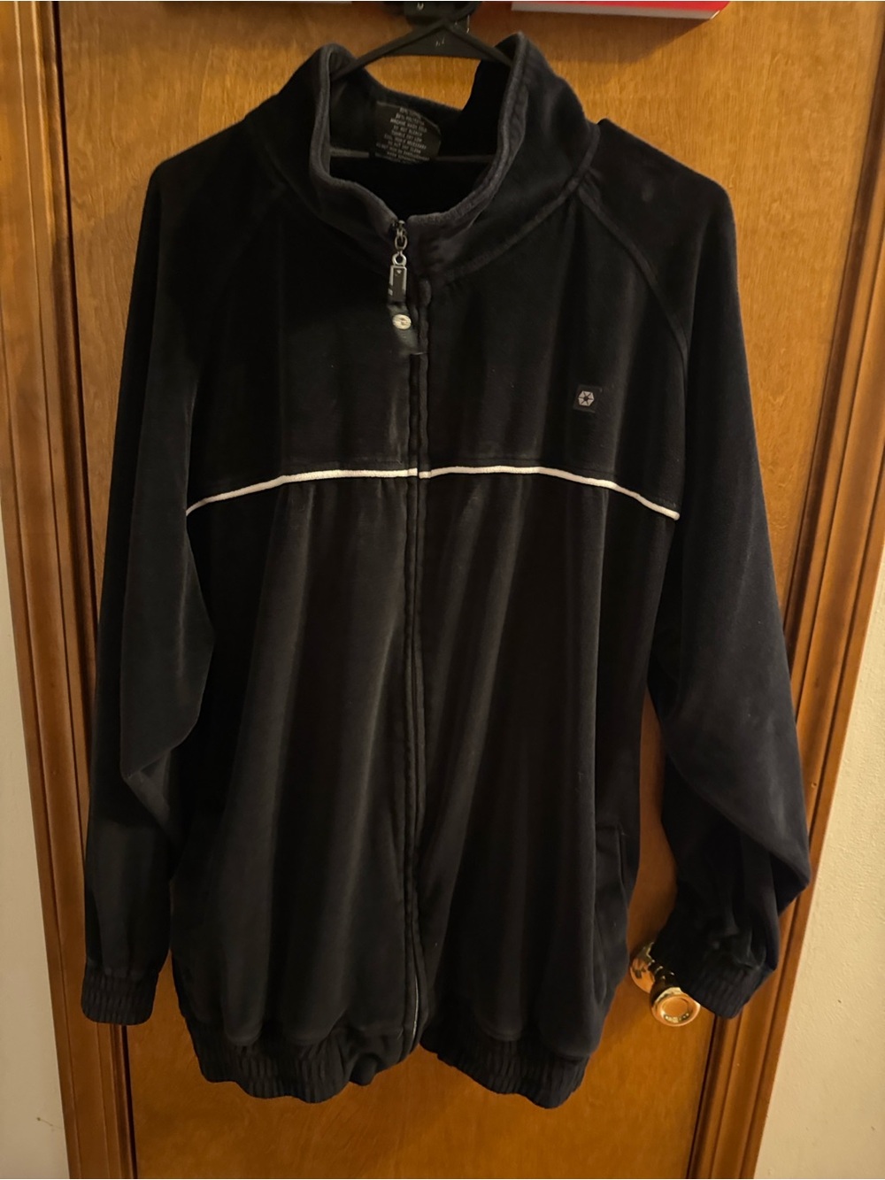 South Pole Black Velour jacket